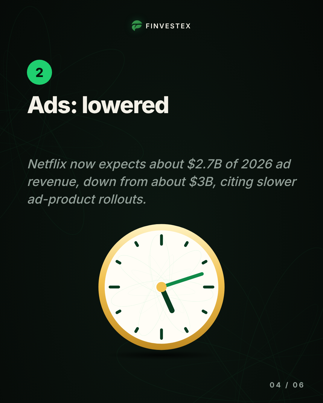 Netflix beats on earnings, but a lighter outlook and lower ad forecast send shares down — slide 4 of 6
