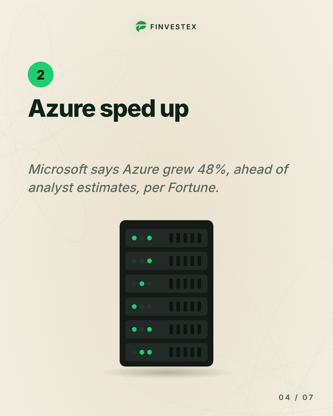 Google Cloud doubled in a year. Azure grew 48%. Both are spending fortunes. — slide 4 of 7