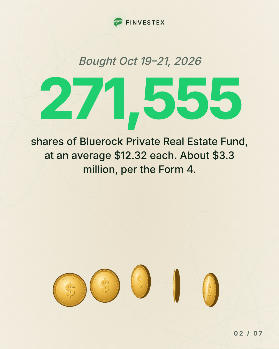 A fund's own chairman keeps buying its shares, and just spent $3.3 million — slide 2 of 7