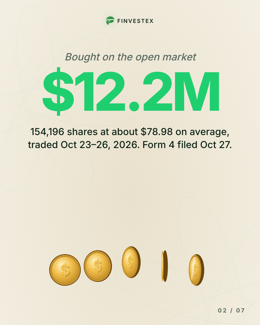 A Stride director bought $12.2 million of stock on the open market — slide 2 of 7